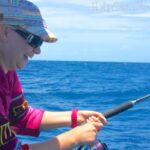 Female anglers in Fiji