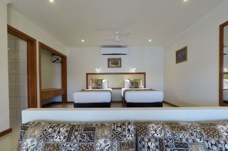two single beds in our luxury ocean view villa